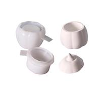 Juego de 2 moldes de silicona de Halloween con calabazas para chocolate, hornear grado alimenticio, juego de moldes de silicona para almacenamiento de dulces de Halloween