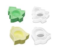 Juego de 2 moldes de silicona para árbol de Navidad para regalos y manualidades de Navidad