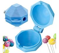 Juego de 2 moldes para estampar palitos de pastel redondos, herramientas y accesorios para moldes de cake pops, ideales para fiestas de cumpleaños, repostería casera, ceremonias de compromiso