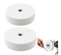 Juego de 2 muelas abrasivas de corindón Blanco, 70 mm y 75 mm, Orificio de 10 mm, Grano 10, para amolado y Pulido de Superficies de Metal, cerámica, mármol y Madera