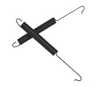 Juego de 2 muelles para puerta de lavavajillas 154430601 con cuerda - para muelles metálicos robustos para reparación - Compatible con Bosch para siemens para neff - Repuesto duradero para bisagra de