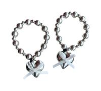 Juego de 2 multifauntal nudo arco plateado pelo accesorios peluquería herramienta para varios peinados