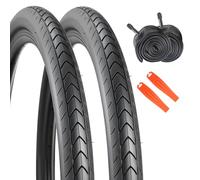 Juego de 2 neumáticos de bicicleta de 27,5 x 1,75 pulgadas, 2 neumáticos + 2 mangueras + 2 palancas de montaje, juego completo de neumáticos de bicicleta de montaña, apto para MTB, bicicleta eléctrica
