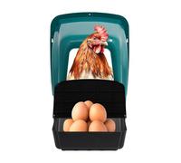 Juego de 2 nidos de plástico para pollos, con base inclinada, para montaje en pared