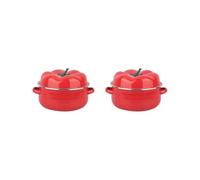 Juego de 2 ollas de tomate a presión para guiso de 1,6 L, para té, fideos de leche