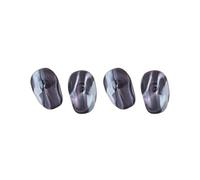 Juego de 2 orejeras de silicona para teñir el cabello suave para uso doméstico, color negro, 7,5 x 5 x 2,5 cm