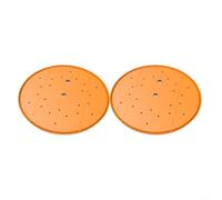 Juego de 2 orificios de drenaje para macetas que soportan un mejor drenaje del agua, limita el exceso de humedad y reduce el uso del suelo para un cuidado más fácil de las plantas (naranja)