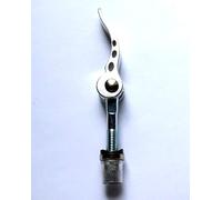 Juego de 2 palancas de cierre rápido para asiento de bicicleta, M6 x 50 mm, plata