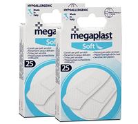 Juego de 2 Paquetes de 25 Parches, Tiritas Surtidos para Pieles Sensibles, Apósitos Adhesivos para el Cuidado - Formato 7 x 2 cm -JUANIO-