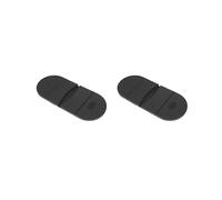Juego de 2 pares de 1 par de goma antideslizante para reparación de talón de zapatos, suela de botas, color negro, 6 mm