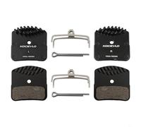 Juego de 2 pares de frenos de cuatro pistones para pastillas H03A con tecnología de refrigeración de resina, compatibles con los modelos Shimano de gama alta
