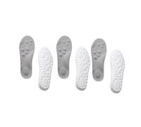 Juego de 2 pares de plantillas ortopédicas 5D ultra cómodas de espuma viscoelástica ideal para pies planos, fascitis plantar y dolores en Grau 3 Paare-39-40