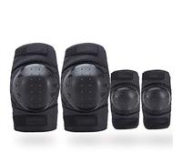 Juego de 2 Pares de Rodilleras Y Protectores de Coderas para Bicicleta Conjunto de Equipo de Protección para Ciclismo Ciclismo Y Deportes Múltiples Talla Xl
