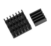 Juego de 2 Passive aluminio disipador en diferentes tamaños para Raspberry Pi Modelo A + B para pegar 1 x 2er Set schwarze Kühlkörper für Raspberry Pi 3