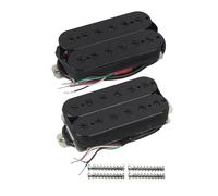 Juego de 2 pastillas humbucker Alnico 5 de doble bobina for guitarra eléctrica, mástil y puente, con piezas polares ajustables.(Black 7K N and 15k B)