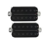 Juego de 2 pastillas humbucker de cerámica for guitarra eléctrica, mástil y puente, color negro, 4 cables