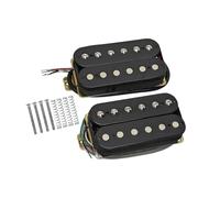 Juego de 2 pastillas Humbucker negras for cuello y puente, pastillas de doble bobina de cerámica for guitarra eléctrica