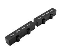 Juego de 2 pastillas negras de 4 cuerdas para bajo, estilo abierto, estilo vintage, Alnico