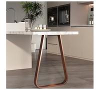 Juego de 2 patas de acero inoxidable con marco de escritorio, barras de soporte ajustables para mesa de comedor para mostrador, oficina y muebles, longitudes de 19.7 pulgadas/23.6 pulgadas