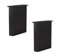 Juego de 2 patas de metal resistentes para muebles para proyectos de bricolaje, ideal para mesita de noche, mesa de café, escritorio y más, diseño moderno para múltiples usos