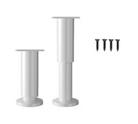 Juego de 2 patas de muebles ajustables en altura con almohadilla absorbente de golpes, patas antideslizantes para sillas y mesas, patas de muebles