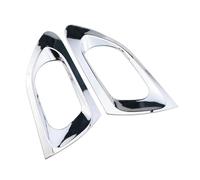 Juego De 2 Pegatinas Cromadas Para El Interior De La Puerta Trasera De Para Peugeot 208 (2008-2018). Moldura Interiores(Puerta trasera)