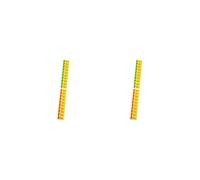 Juego de 2 pegatinas de disyuntor para gimnasio, entrenamiento, artículos deportivos, 3,2 x 1,2 cm, 5 a 100 kg, 3,2 x 1,2 cm