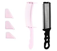 Juego de 2 peines de peluquería para corte de pelo, peine de posicionamiento en S, peines curvados