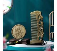 Juego de 2 peines para el pelo rizado, peine redondo para masaje