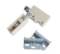 Juego de 2 perchas de armario ABS con soportes de armario de pared para soluciones de montaje seguras en pared, adecuadas para cocinas, baños y oficinas