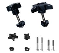 Juego de 2 perillas de repuesto para Drive Walker, cómodas piezas universales para rodillo de accionamiento, (incluye varillas de tornillo M6 de 1.35 y 1.75 pulgadas, arandelas semicirculares de 0.75