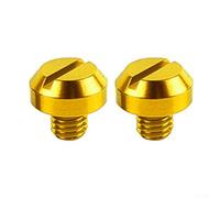 Juego de 2 pernos de tornillo para espejo de motocicleta Honda para motocicletas Kawasaki, carretes de aleación de aluminio mecanizados CNC con juntas tóricas de plástico para una fijación estable del