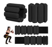 Juego de 2 pesas de muñeca (1 libra cada una), pesas ajustables para muñeca y tobillo para mujeres y hombres, juego de pesas para brazos y piernas para caminar, yoga, natación, cardio, aeróbicos,