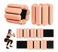 Juego de 2 pesas de muñeca (1 libra cada una), pesas ajustables para muñeca y tobillo para mujeres y hombres, juego de pesas para brazos y piernas para caminar, yoga, natación, cardio, aeróbicos,