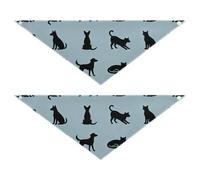 Juego de 2 piezas de bufanda de cuello para mascotas, piel suave y ligera, para uso al aire libre, quiere vestirse hasta 25 1 x 9 8 pulgadas