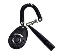 Juego de 2 piezas de clicker y silbato para adiestramiento - Herramienta de entrenamiento para comunicación de órdenes, corrección de y refuerzo