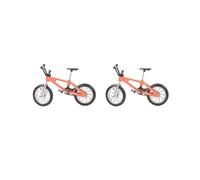 Juego de 2 piezas de decoración de bicicleta para niños, niñas, regalo de cumpleaños, color naranja