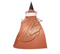 Juego de 2 piezas de disfraz de bruja de Halloween, sombrero de mago, capa de mago, juego de capa de mago para niños y adultos, accesorios para actuaciones escénicas, sombrero de Halloween, diadema