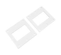 Juego de 2 piezas de limpieza de sellado de fibra para intercambiadores de calor Haas+Sohn 4.17, 5.17, 4.19, 5.19, HSP1-2 - 12 cm de ancho, 0.5 cm de altura, color blanco, compatible con modelos Haas+