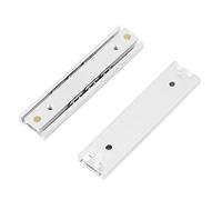 Juego de 2 piezas de mini guías deslizantes para cajones de aleación de aluminio, guías deslizantes para gabinetes, rieles deslizantes suaves y duraderos para cajones, gabinetes, (70 mm de largo)