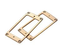 Juego de 2 piezas de montaje de aleación de aluminio para pastilla de puente superior plana, marco de cubierta para guitarra eléctrica