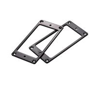 Juego de 2 piezas de montaje de aleación de aluminio para pastilla de puente superior plana, marco de cubierta para guitarra eléctrica