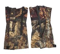 Juego de 2 Piezas de Polainas de Nieve Impermeables al Aire Camuflaje Cubierta de Polainas Altas para Acampar Senderismo Caza Tela Oxford Duradera Tela compuesta Impermeable (Camuflaje de Hoja