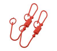 Juego de 2 piezas de polvo hidráulico para montaje de desconexión rápida ISO A, construcción de PVC diseñada para soportar entornos hostiles, mantiene las juntas hidráulicas limpias (rojo)