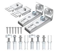 Juego de 2 piezas de repuesto para puerta corredera, armario, con soportes de riel de rueda guía