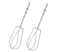Juego de 2 piezas de repuesto para raqueta de huevos, accesorio para raqueta de huevos eléctrica, batidor de huevos de acero inoxidable, piezas de repuesto universales, batidor de huevos
