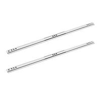 Juego de 2 piezas de rieles deslizantes para cajones con rodamiento de bolas, herrajes para gabinetes de alta resistencia, láminas de acero laminadas en frío, 400x17mm para