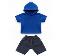 , Juego de 2 Piezas de Ropa para Animales de Peluche, Juguetes de Peluche de 12 Pulgadas y Ropa para Osos de - Conjunto de Camiseta Azul y Jeans