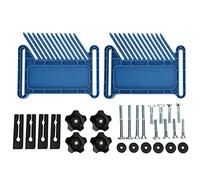 Juego de 2 piezas de tablero de plumas para trabajar la madera para mesas de enrutador, sierras, vallas, máquina de grabado, kit de herramientas de mano de carpintería azul