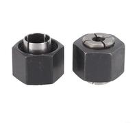 Juego de 2 pinzas de enrutador para Dewalt para DW621 DW616 DW618 para DW621K DW625 para DW6214 tamaños 12 7 mm y 6 35 mm de repuesto de material de acero